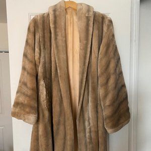 50s Faux Fur Swing Coat